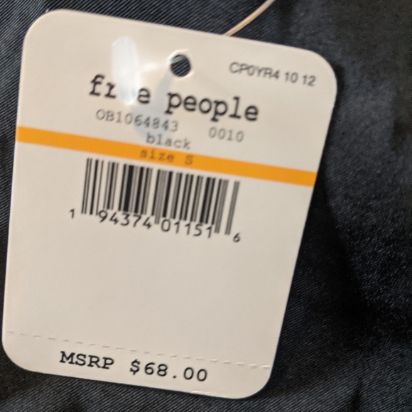 FREE PEOPLE NWT - black cami with sequins … - Picture 4 of 12